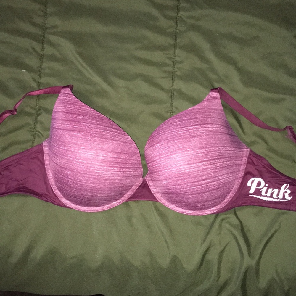 Pink push up bra